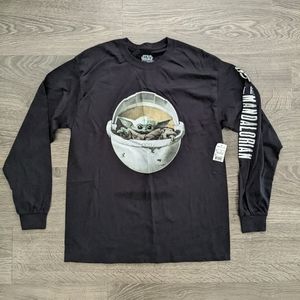 star wars baby yoda long sleeve tee shirt